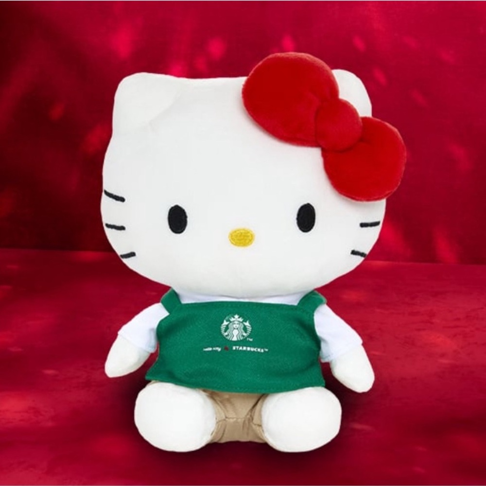NWT Starbucks Hello Kitty Holiday Plush 2025 Limited Release